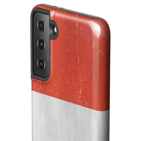 Distressed Austria Flag Galaxy S21 FE Pro Case